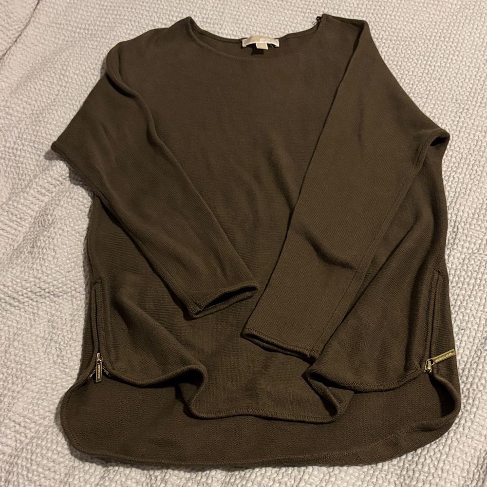 Michael Kors Olive Crew Neck Sweater